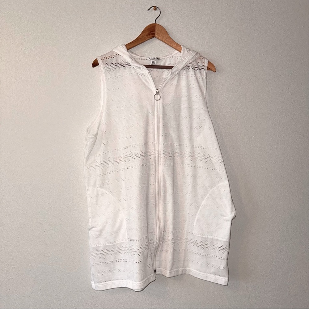 White Lacy Swimsuit Coverup